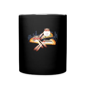 Laser Guinea Pig Pizza Space - Full Colour Mug - black - Front