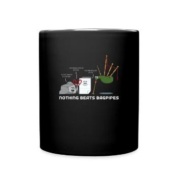 Dudelsack - Tasse einfarbig - Schwarz - Vorne