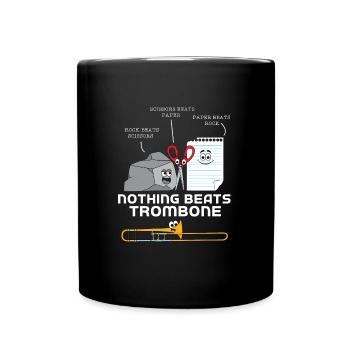 Trombone - Mug uni - noir - Devant