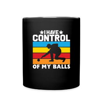 Bocce Spruch Bocce Ball mit Jack Bocci Game Bocce - Tasse einfarbig - Schwarz - Vorne