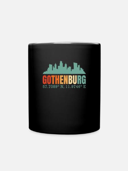 Göteborg Schweden Skyline - Tasse einfarbig - Schwarz