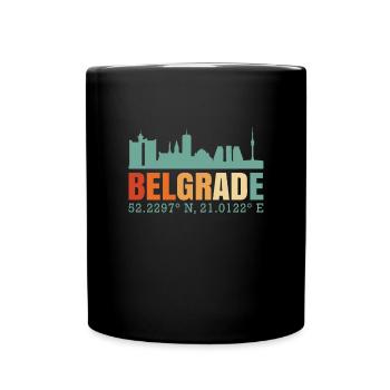 Belgrade Serbie Skyline - Mug uni - noir - Devant