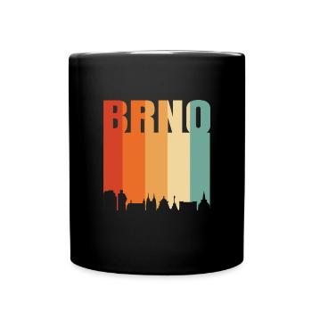 Die Schönheit von Brno Brünn - Tasse einfarbig - Schwarz - Vorne