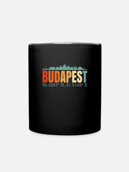 Budapest Hongrie Hongrie Skyline - Mug uni - noir