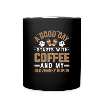 Schwarzwildbracke Slovensky Kopov Kaffee Trinken - Tasse einfarbig - Schwarz - Vorne