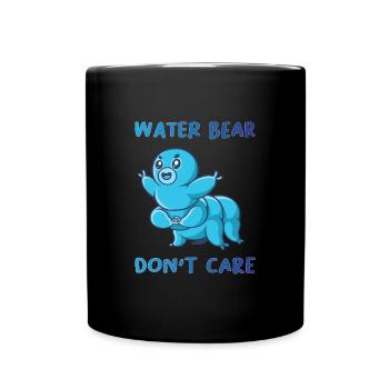 Water Bear Don't Care Tardigrades - Full Colour Mug - black - Front