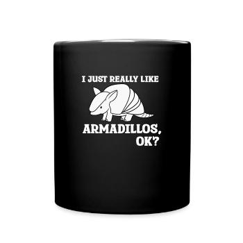 Armadillo Gift - Full Colour Mug - black - Front