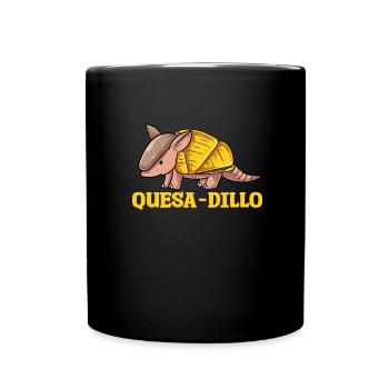 Quesa Dillo Armadillo Gift - Full Colour Mug - black - Front