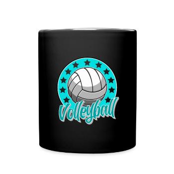 Volleyball - Full Colour Mug - black - Front