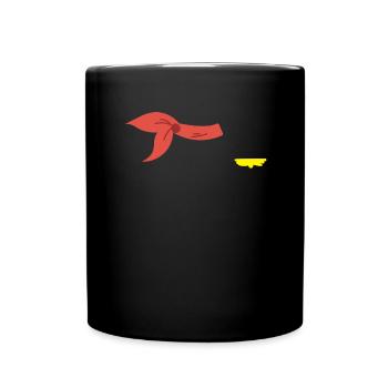 Stewardess Kost�m Frauen Halloween StewardessHallo - Tasse einfarbig - Schwarz - Vorne