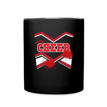 Jubelkost�m Halloween Bloody Cheerleader Kost�m - Tasse einfarbig - Schwarz - Vorne