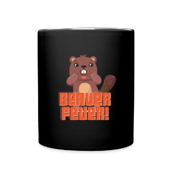 Fièvre du castor! Danse du castor - Mug uni - noir - Devant