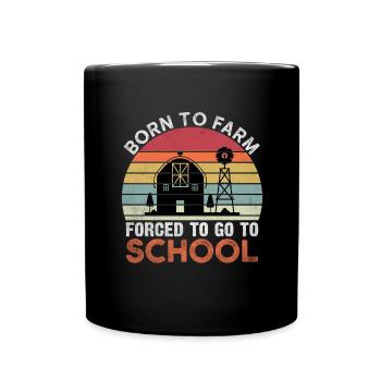Farmer Tractor Agriculture Farmer Tractor Farm - Full Colour Mug - black - Front