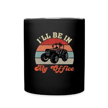 Farmer Tractor Agriculture Farmer Tractor Farm - Full Colour Mug - black - Front