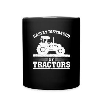 Farmer Tractor Agriculture Farmer Tractor Farm - Full Colour Mug - black - Front