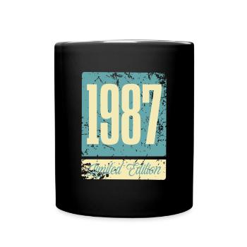 1987 Anniversaire de naissance Année de naissance - Mug uni - noir - Devant