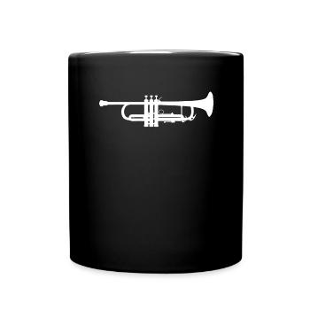 Trumpet Orchestra Musician Trumpeter Brass Music - Full Colour Mug - black - Front