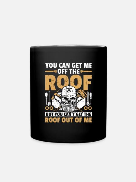 Couvreur Couvreur Plombier Toit Plombier Artisanat de toit - Mug uni - noir