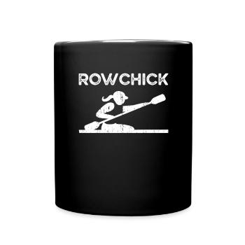 Rudern Frauen Rudersport Geschenk - Tasse einfarbig - Schwarz - Vorne