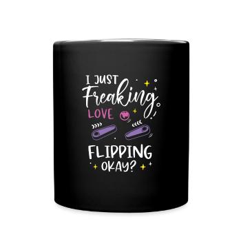 Frettchen - Tasse einfarbig - Schwarz - Vorne