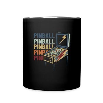 Pinball - Tasse einfarbig - Schwarz - Vorne