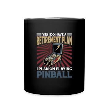 Pinball - Tasse einfarbig - Schwarz - Vorne