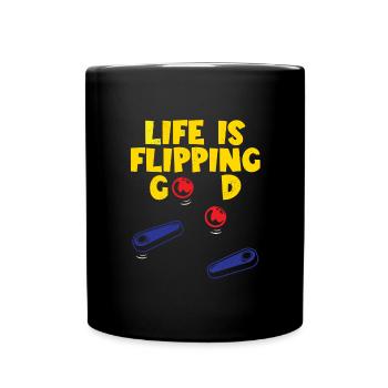 Pinball - Tasse einfarbig - Schwarz - Vorne
