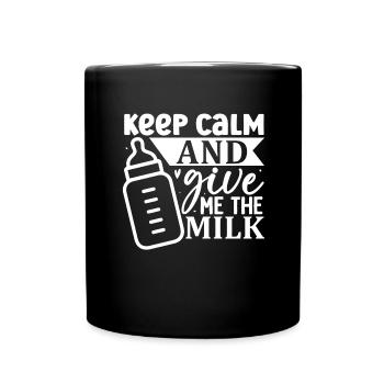 Newborn Baby Child Birth Food Milk - Full Colour Mug - black - Front