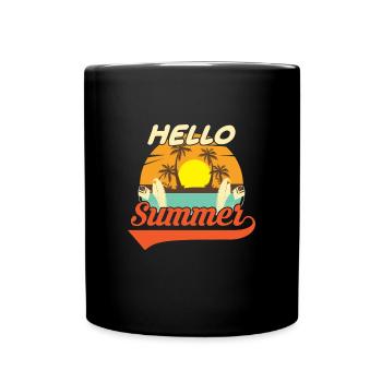 Allô Summer Beach Holiday Surfer - Mug uni - noir - Devant