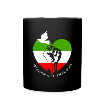 Woman Life Freedom - Full Colour Mug - black - Front
