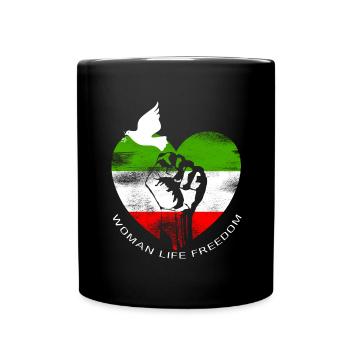 Woman Life Freedom - Full Colour Mug - black - Front