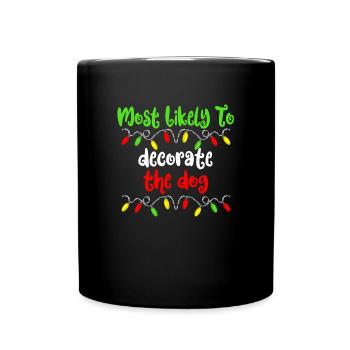 Am wahrscheinlichsten dekorieren Weihnachten die H - Tasse einfarbig - Schwarz - Vorne