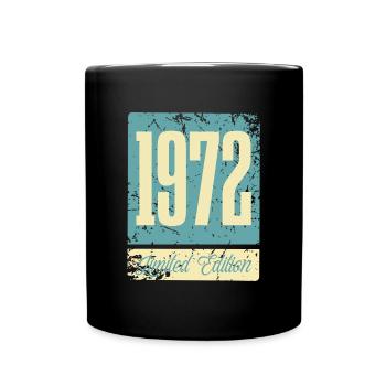1972 Anniversaire de naissance Année de naissance - Mug uni - noir - Devant