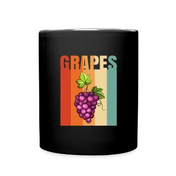 Raisins Raisins Vin Cadeau - Mug uni - noir - Devant