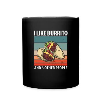 Burrito - Full Colour Mug - black - Front