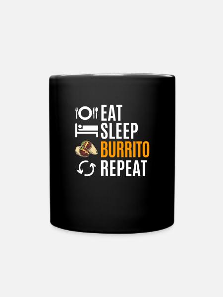 Burrito - Tasse einfarbig - Schwarz