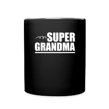 Grandma Pensioner Grandma Grandson Granddaughter Grandma - Full Colour Mug - black - Front