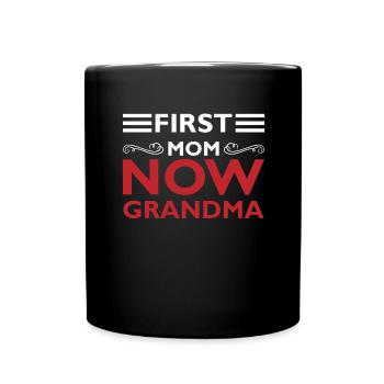 Grandma Pensioner Grandma Grandson Granddaughter Grandma - Full Colour Mug - black - Front
