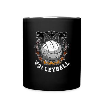 Volley-ball - Mug uni - noir - Devant
