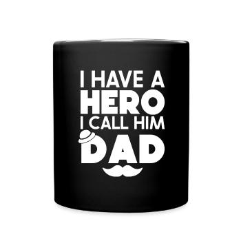 Welt bester Papa Vater Paare Paar Eltern Dad daddy - Tasse einfarbig - Schwarz - Vorne