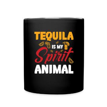 Tequila, limes, lemons and sunshine - Full Colour Mug - black - Front
