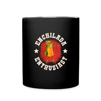 Enchilada Enthusiasten - Tasse einfarbig - Schwarz - Vorne