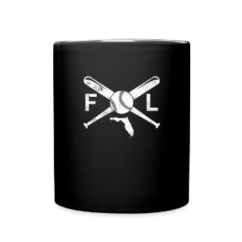 Florida Baseball Love FL Baseball Florida Baseball - Tasse einfarbig - Schwarz - Vorne
