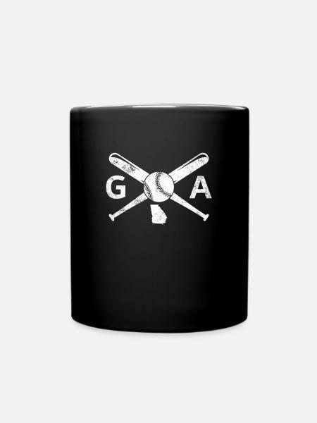 Georgia Baseball Love GA Baseball Georgia Baseball - Tasse einfarbig - Schwarz