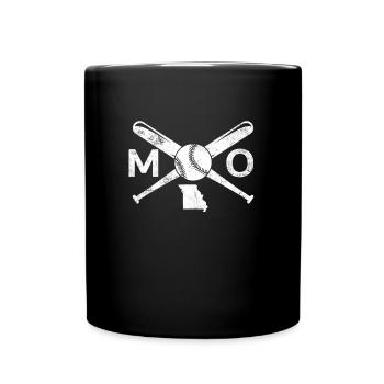 Missouri Baseball Liebe Baseball Missouri - Tasse einfarbig - Schwarz - Vorne