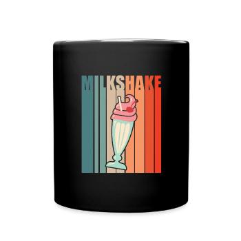 Milkshake Milk Drink Milk Gift - Full Colour Mug - black - Front