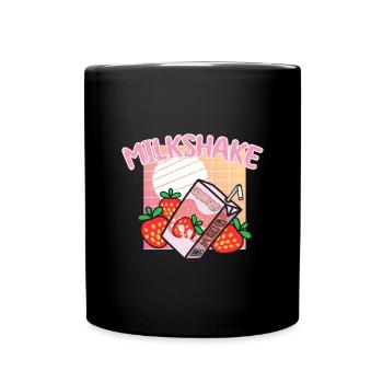 Milkshake Milk Drink Milk Gift - Full Colour Mug - black - Front