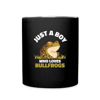 Bullfrog Frog Gift - Full Colour Mug - black - Front