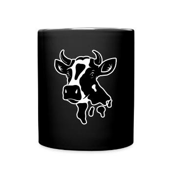 Cow - Tasse einfarbig - Schwarz - Vorne
