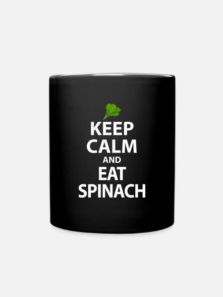 Spinat - Tasse einfarbig - Schwarz